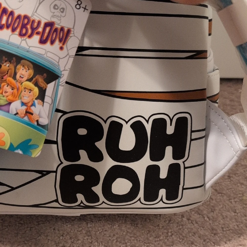 Loungefly Scooby-Doo Mummy Backpack - White and Brown NWT